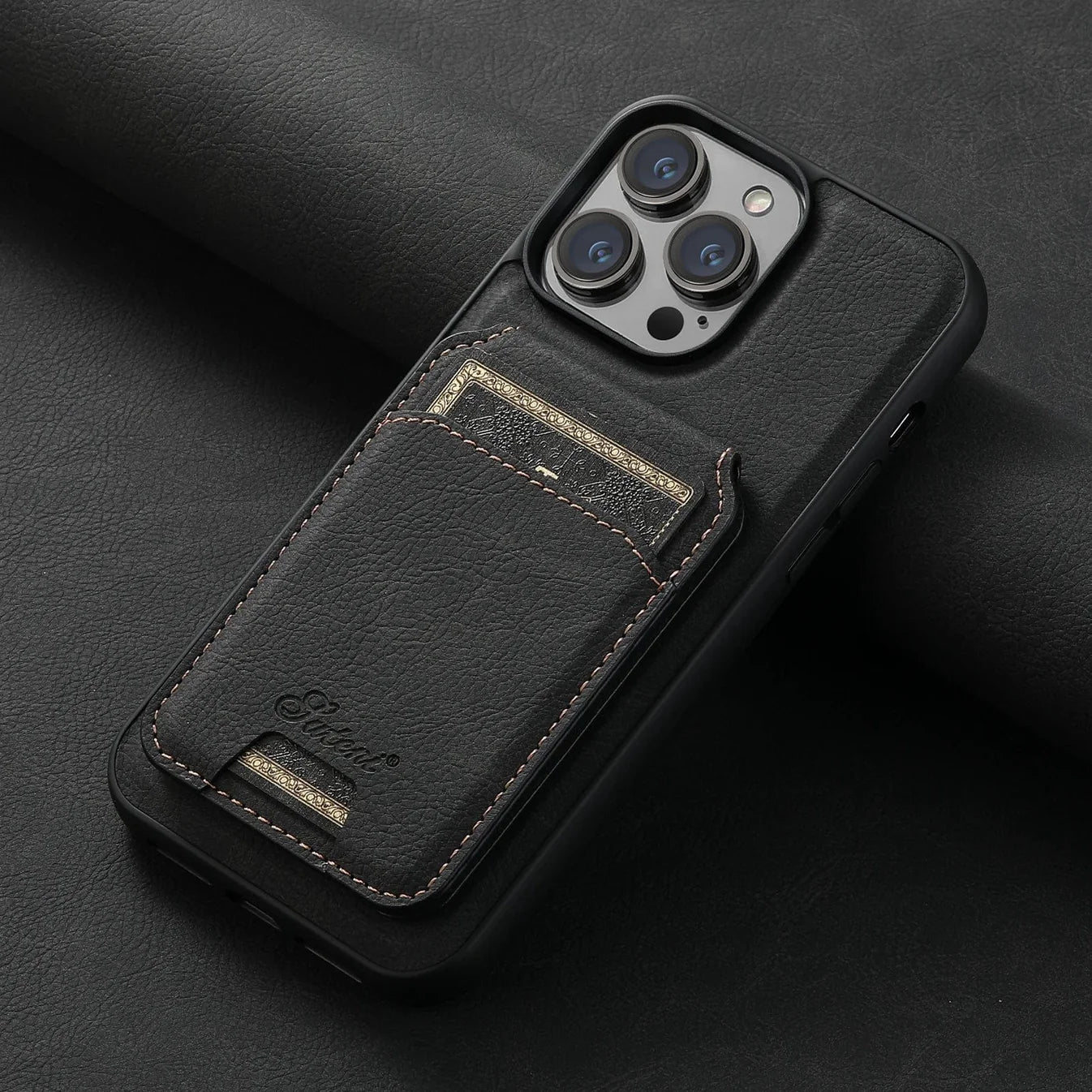 Leather Magnetic Wallet iPhone Case