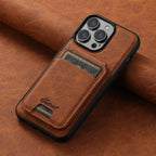 Leather Magnetic Wallet iPhone Case