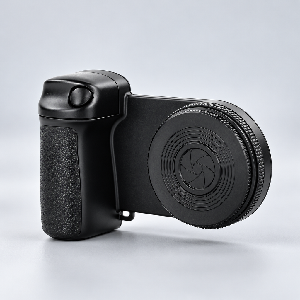 Magnetic Camera Grip & Built-In Light — hero