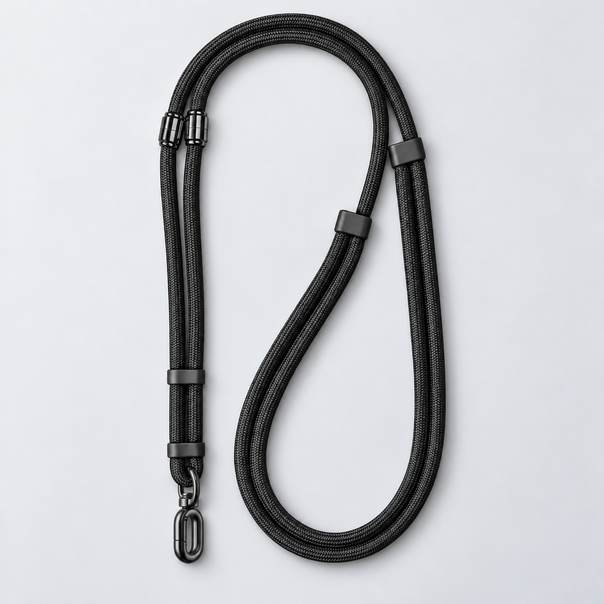Premium Crossbody Phone Strap — black — hero