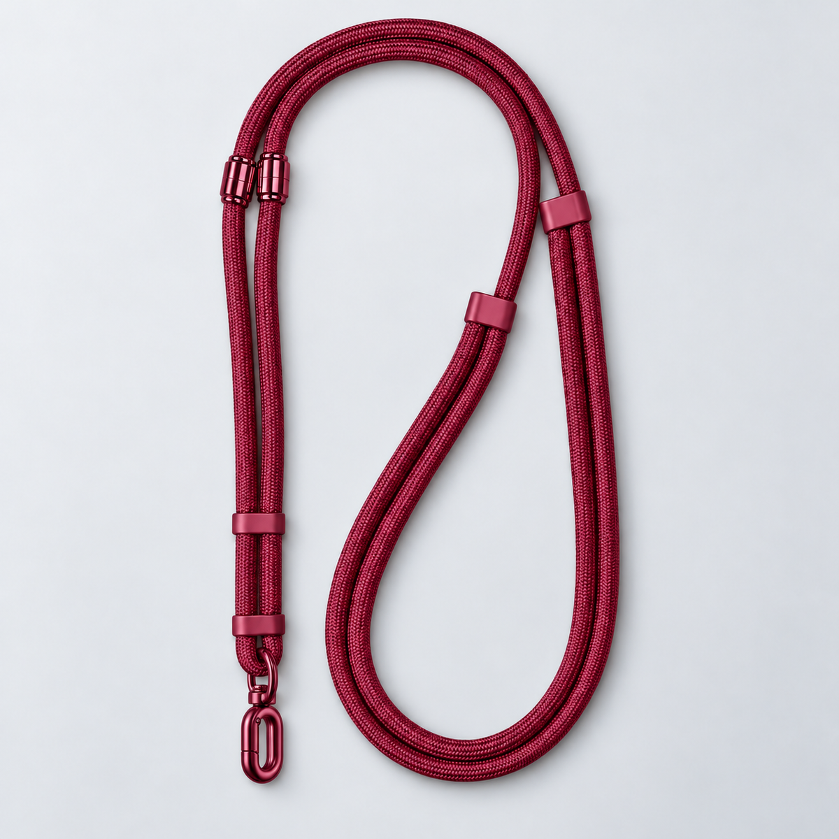 Premium Crossbody Phone Strap — burgundy — hero